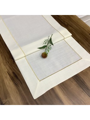 Oya Home Gold Tek Sıra Dikişli Ranır -45*150 cm