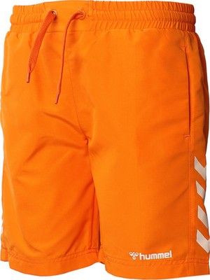 Hummel 950015-2122 Regular Fit Baskılı Turuncu Erkek Çocuk Şort Mayo