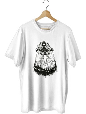 Bluu Eagle Spor T-Shirt Bisiklet Yaka