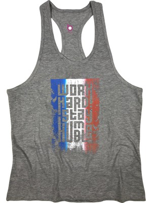Bluu Hmblefr Fitness Gym Tank Top Sporcu Atleti