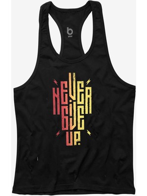 Bluu Ngup-X Fitness Gym Tank Top Sporcu Atleti  Pamuklu Nefes Alabilir Kumaş ile Şık Tasarım