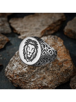 Takılingo 3D Asan Motifli 925 Ayar Gümüş Erkek Yüzük