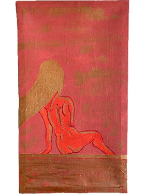 Hasyılmaz Kadın Nü Yağlı Boya Kanvas Tablo 70X40CM