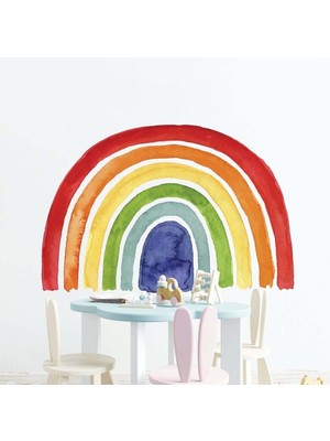 Kt Grup Pastel Gökkuşağı Modern Duvar Sticker