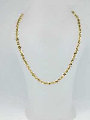 Eke Butik Altın Kaplama Burgu Zincir