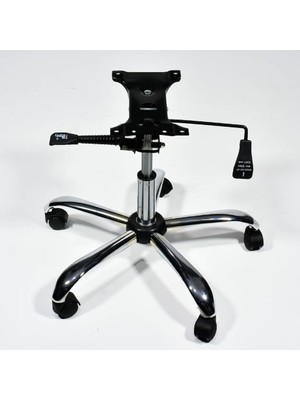 Asbir Mobilya Ofis Koltuğu Krom Ayak Mekanizma Teker Amortisör