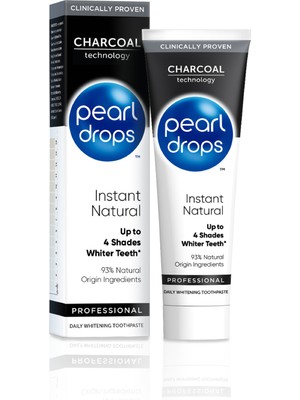 Pearl Drops Instant Natural White Charcoal + Pearl Drops Smokers Gel 75 Ml