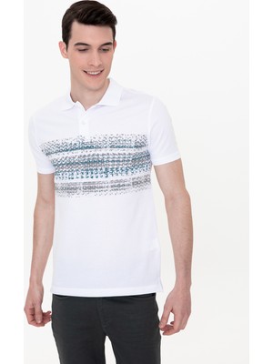 Pierre Cardin Erkek Beyaz Slim Fit Polo Yaka Tişört 50249851-VR013