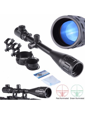 Tr-Nikula 6-24X50 Aoe Tüfek Dürbünü Çift Işık Kırmızı,yeşil Kaynaklı Zoomlu