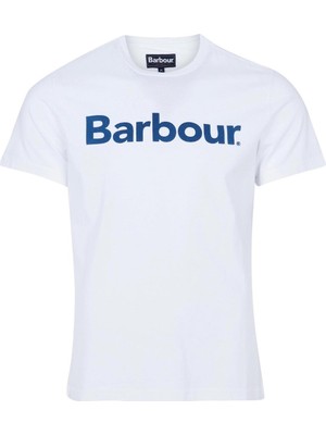 Barbour Logo T-Shirt WH51 Whıte/Ta