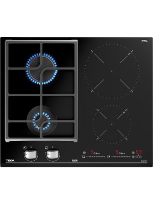 Teka Jzc 64322 Abc Bk Ankastre Kristal Cam Gazlı & Indüksiyonlu Ocak - Döküm Izgara - Siyah - 60 cm - 112570203