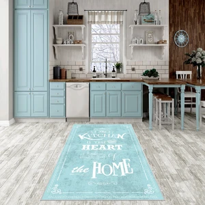West Home Dijital Baskılı Yıkanabilir Kaymaz Taban Mutfak Halısı
