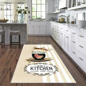 West Home Dijital Baskılı Yıkanabilir Kaymaz Taban Mutfak Halısı