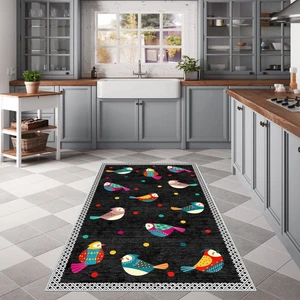 West Home Dijital Baskılı Yıkanabilir Kaymaz Taban Mutfak Halısı