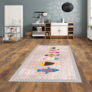 West Home Dijital Baskılı Yıkanabilir Kaymaz Taban Mutfak Halısı