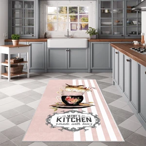 West Home Dijital Baskılı Yıkanabilir Kaymaz Taban Mutfak Halısı
