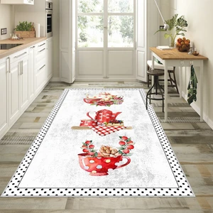 West Home Dijital Baskılı Yıkanabilir Kaymaz Taban Mutfak Halısı