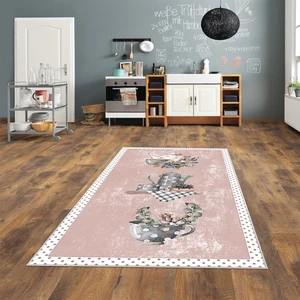 West Home Dijital Baskılı Yıkanabilir Kaymaz Taban Mutfak Halısı