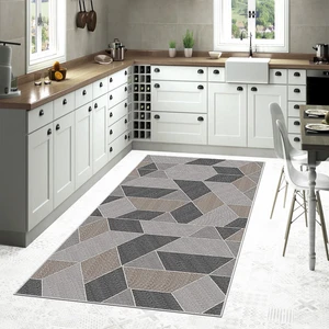 West Home Home Dijital Baskı Yıkanabilir Kaymaz Taban Salon Halısı Mutfak Halısı Koridor Halısı