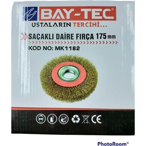 Bay-Tec Saçaklı Daire Fırça 175MM