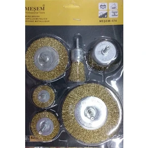 Meşem Yuvarlak Tel Fırça Seti 6prç / 53243470123445