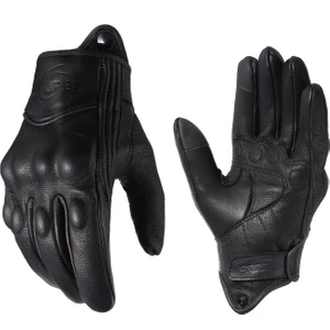 SPAN Erkek Aşınmaya Dayanıklı Motosiklet Eldiveni - Siyah (Yurt Dışından)