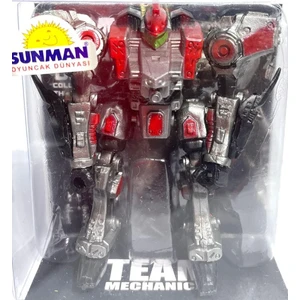 Mini Robot Figür Kırmızı 9cm