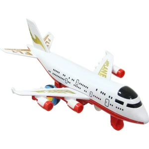 Vardem Sesli Işıklı Sürtmeli Yolcu Uçağı - 6662-BEYAZ