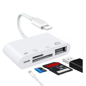 Polham Iphone ve Ipad Için Tf, Sd, Hafıza Kart, USB Okuyucu Adaptör, Klavye, Kamera Adaptörü