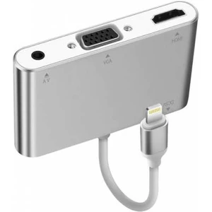 Polham Apple Iphone ve Ipad Için VGA Av Audio Kablosu, Apple VGA Av Audio Dönüştürücü Kablosu