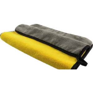 Just For U 30 x 30 cm Oto Yıkama Mikrofiber Havlu - Sarı - Gri (Yurt Dışından)