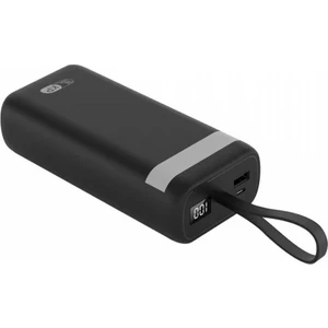 King Power Powerbank 30.000 Mah Entegre Kablolu Siyah KP-30B