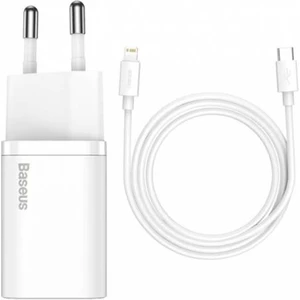 20W Şarj Başlığı ve 1mt Type-C To Lightning Kablo Seti, Iphone, Ipad ve Macbook Uyumlu Beyaz