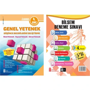 Ata Yayıncılık  4. Sınıf Bilsem Sınavlarına Hazırlık +5 Li Deneme Sınavı