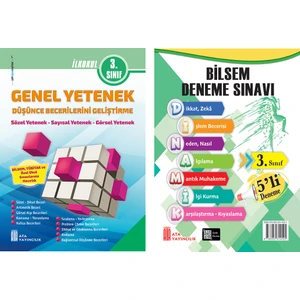 Ata Yayıncılık  3. Sınıf Bilsem Sınavlarına Hazırlık +5 Li Deneme Sınavı