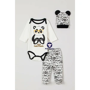 Mai Perla Bebek Panda Zıbın Takımı 3'lü