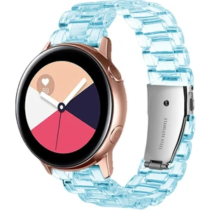 Samsung Galaxy Watch Gear S2 Kordon 20MM Şeffaf Baklalı Kordon