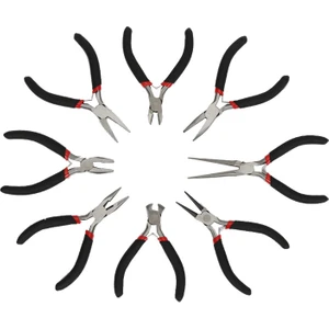 Guangdong Spirit Mücevher Yapımı İçin Boncuklu Mini Pense Alet Takımı Seti - Siyah (Yurt Dışından)