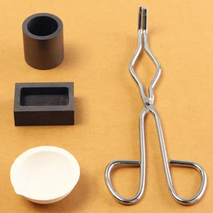 Guangdong Spirit 16oz Altın Grafit Pota Bardağı + Maşa + Eritme Kabı + Döküm Külçe Kalıp - Gümüş (Yurt Dışından)