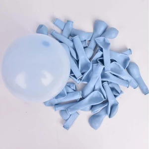 Patladı Gitti 5 Inç Makaron Mavi Mini Balon 10 Adet
