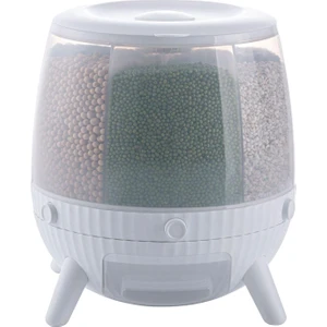 SunniMix Nem Geçirmez Kuru Gıda Dağıtıcı Saklama Kabı - Beyaz (Yurt Dışından)