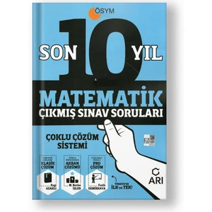 Arı Yayıncılık Son 10 Yıl Çıkmış Matematik Sınav Soruları 2021