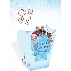 Frozen Karlar Ülkesi Popcorn (Mısır) Kutusu *8'li