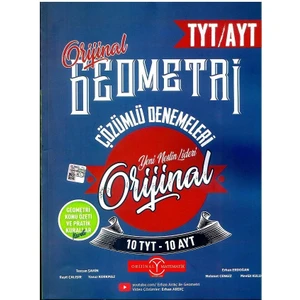 Orijinal Yayınları  TYT AYT Geometri 10 + 10 Deneme