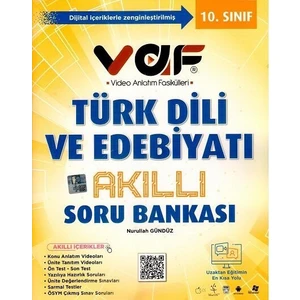 Vaf Yayınları 10. Sınıf Türk Dili ve Edebiyatı Akıllı Soru Bankası