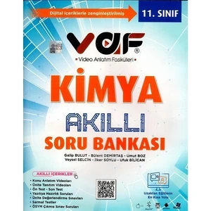 Vaf Yayınları 11. Sınıf Kimya Akıllı Soru Bankası