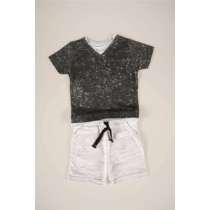 Miniko Kids Yeni Sezon Bebek Şortlu Pamuk 2li Takım