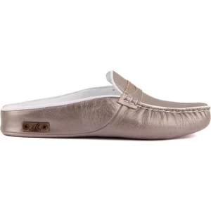 Sail Lakers - Platin Deri Kadın Ev Terliği