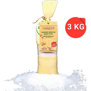 Hanzade Bitkisel 84 Mineralli Çankırı Kristal Tane Kaya Tuzu Bez Torba 3 kg