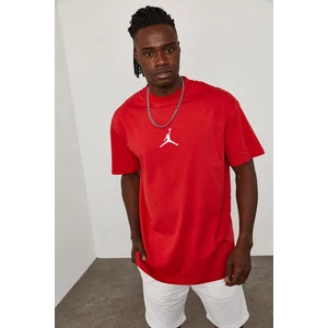 Basketball Baskılı Kırmızı T-Shirt